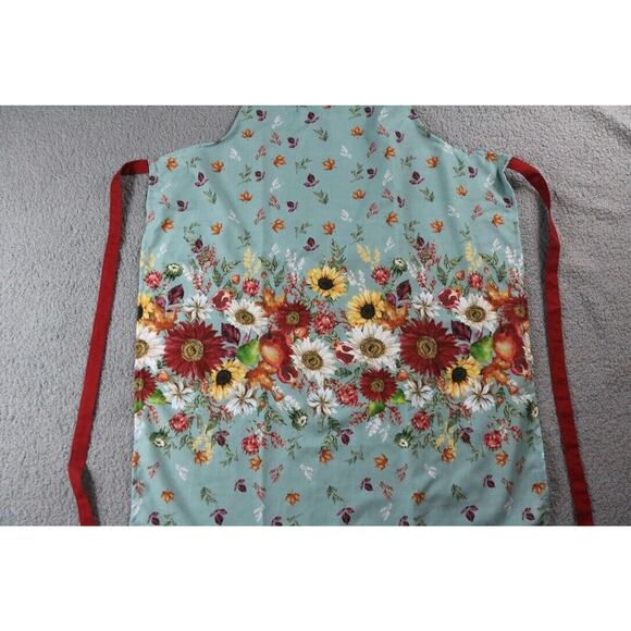 New Cynthia Rowley New York Apron Tablier Floral Full Bib Kitchen 28" x 38" - Picture 2 of 6